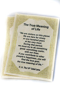 Handcrafted Lokta Paper, Dalai Lama Quote, Wall Hanging