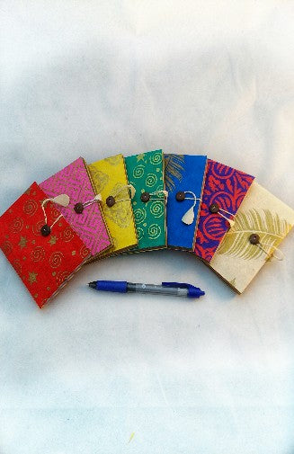 Handcrafted Softcover Lokta Paper Pocket Journal with String