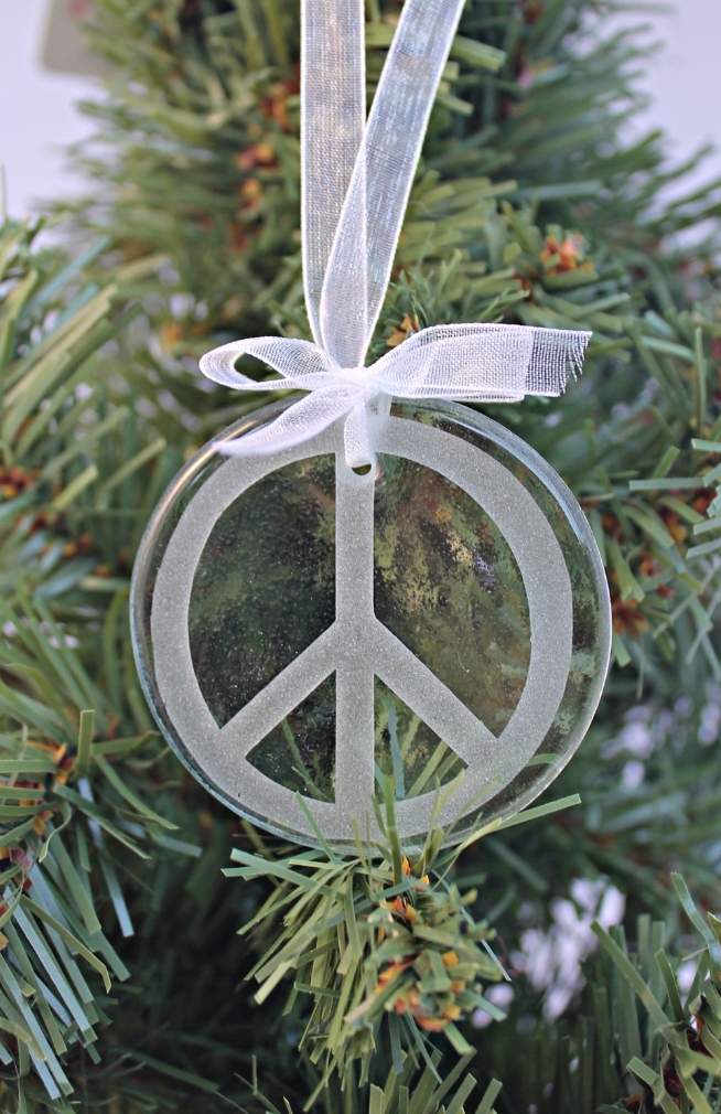 etched glass ornament fair trade nepal