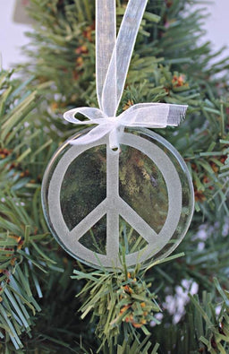 etched glass ornament fair trade nepal