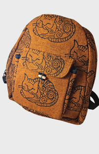blockprint backpack fair trade nepal
