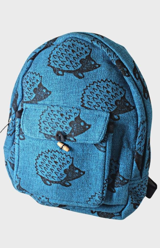 blockprint backpack fair trade nepal
