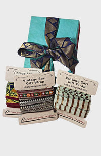 Beautiful Upcycled Sari Ribbon for Unique Gift Wrapping