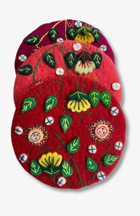 Round Flower Leaf Trivet