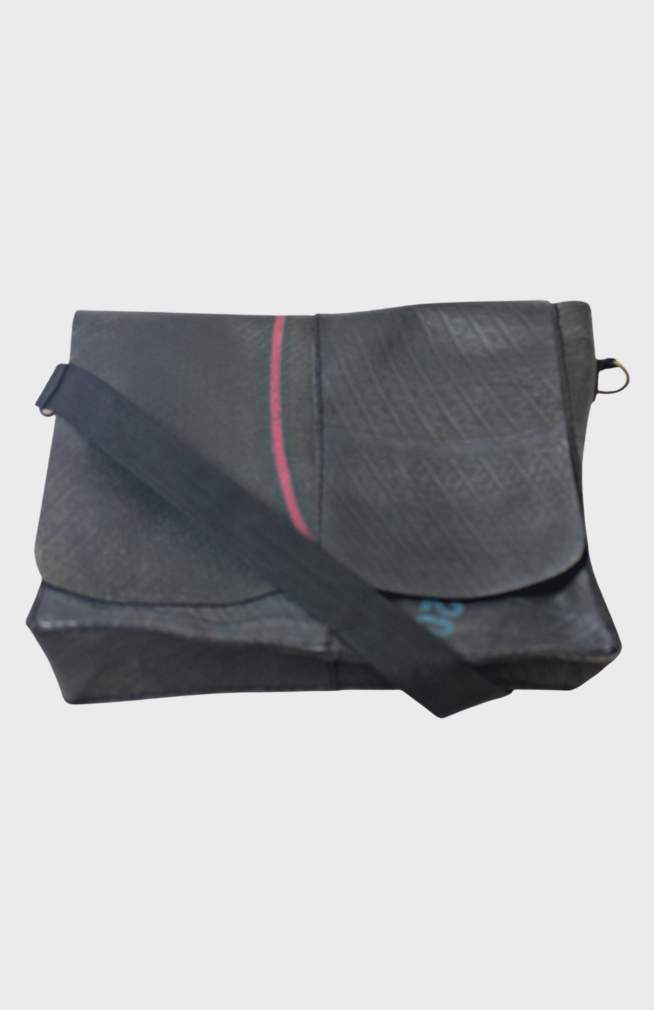 recycled tire rubber bag fair trade nepal