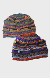 wool knit hat fleece lined fair trade nepal