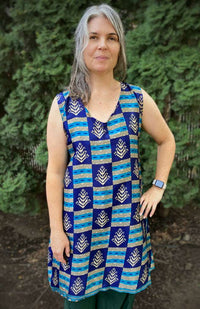 recycled sari dress, fair trade Nepal