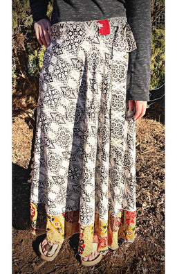 recycled silk skirt women's fair trade nepal