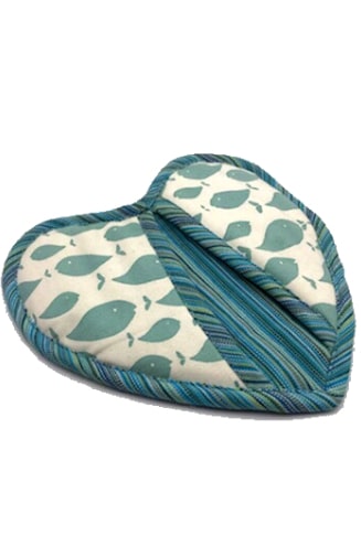 cotton potholder heart fair trade nepal