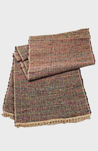 recycled silk table runner fair trade nepal