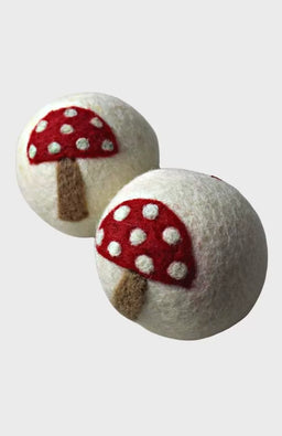 mushroom needle felt dryer balls fair trade nepal
