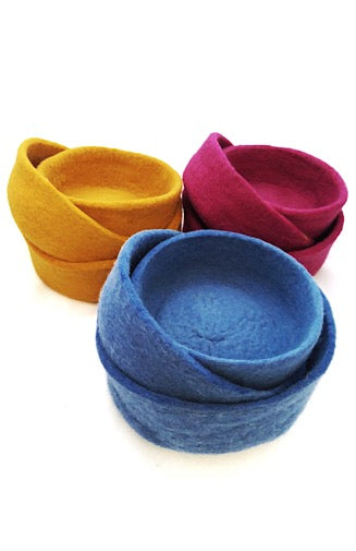 felt bowl fair trade nepal