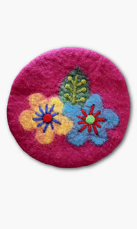 hand felted trivets, fair trade Nepal