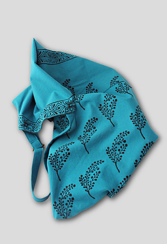 cotton block print apron fair trade nepal
