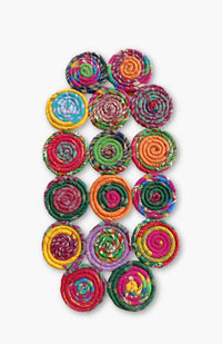 Hand Crafted Silk Coil Kitchen Table Mat/Trivet