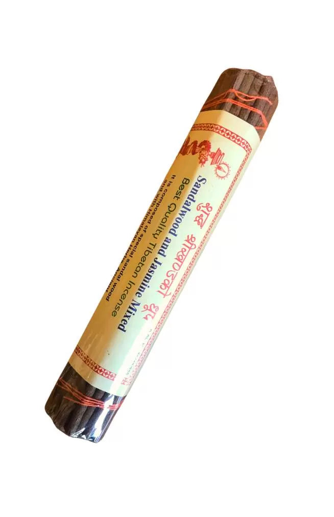 Sandlewood & Jasmine Coreless Stick Incense, 50 Sticks