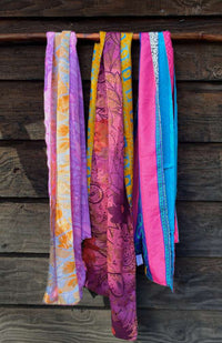 Vintage Sari Scarf Two-Sided