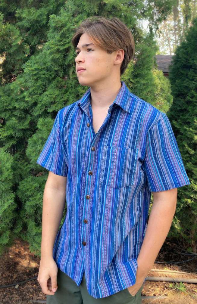 cotton men's shirt fair trade Nepal