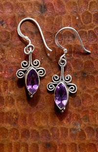 Handcrafted Sterling Silver Gemstone Earrings