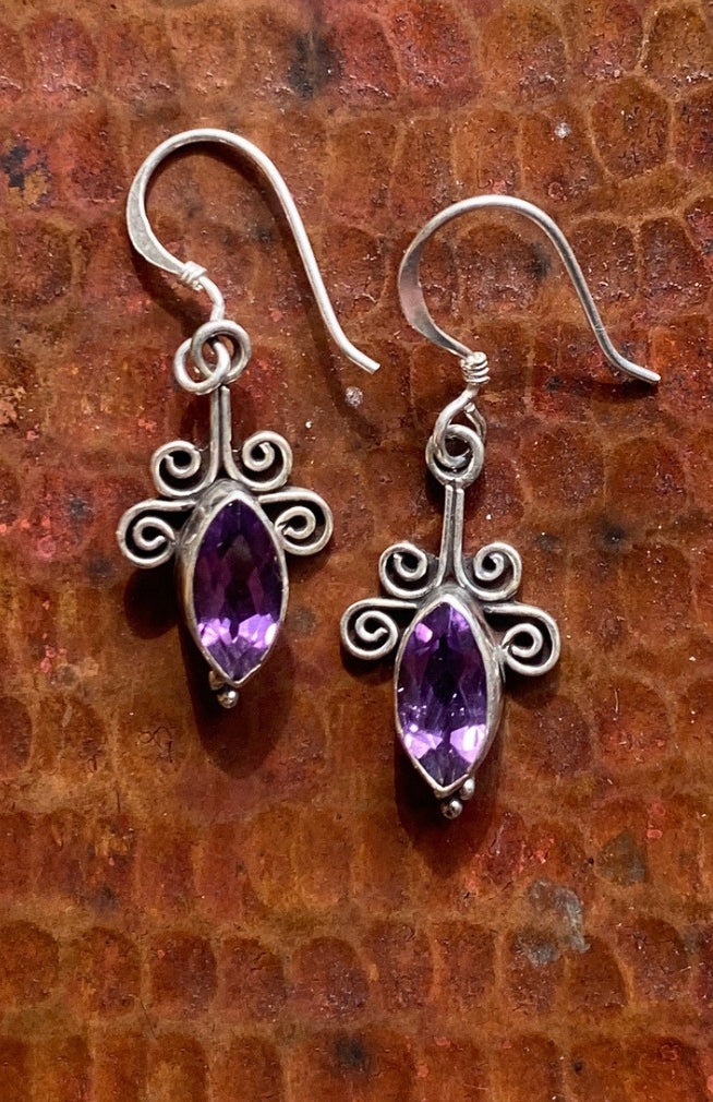 Handcrafted Sterling Silver Gemstone Earrings