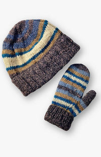 hemp/wool mitten, knits, fair trade Nepal