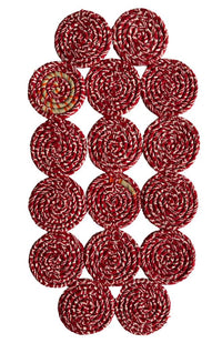 recycled silk sari trivet, fair trade Nepal