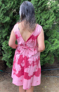 sun bleached tie dye dress fair trade Nepal