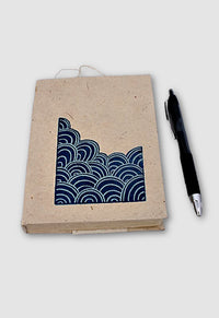 Handcrafted Hardcover Lokta Paper Journal, Cascading Water