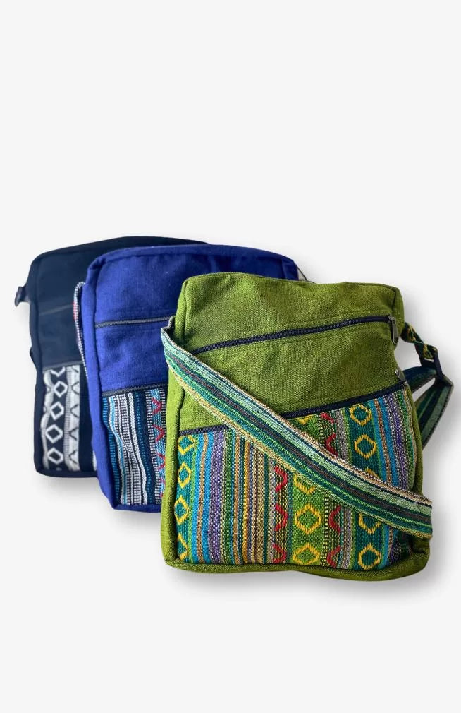 cotton purse, fair trade Nepal