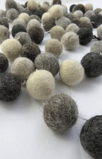 felt ball garland fair trade nepal