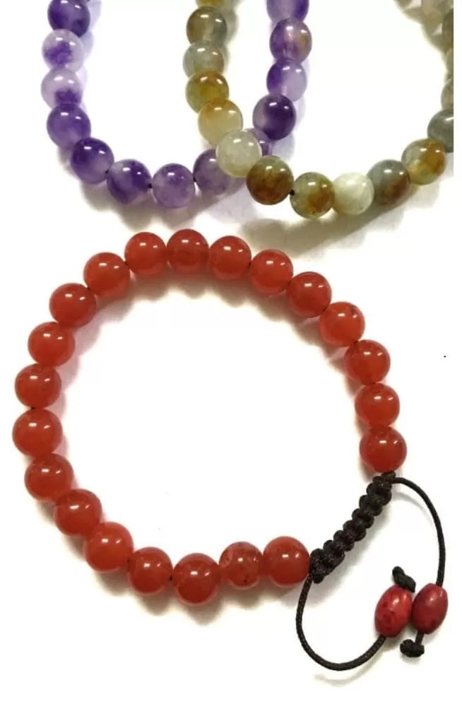 Mala Bracelet, Assorted Semi Precious Gem Stones