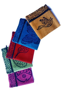 Handcrafted Block Printed Small Zip Coin Purse