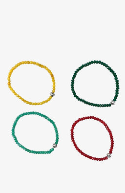Assorted cut stone bracelet made in Nepal 