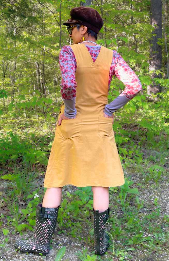 Cotton Bib Overall Dress