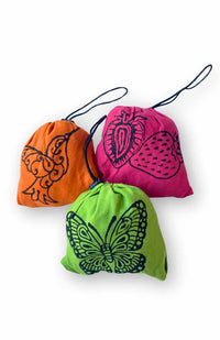 cotton blockprint grocery bag fair trade Nepal