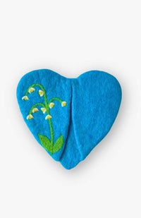 felt heart potholder fair trade nepal