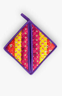 patchwork potholder fair trade Nepal