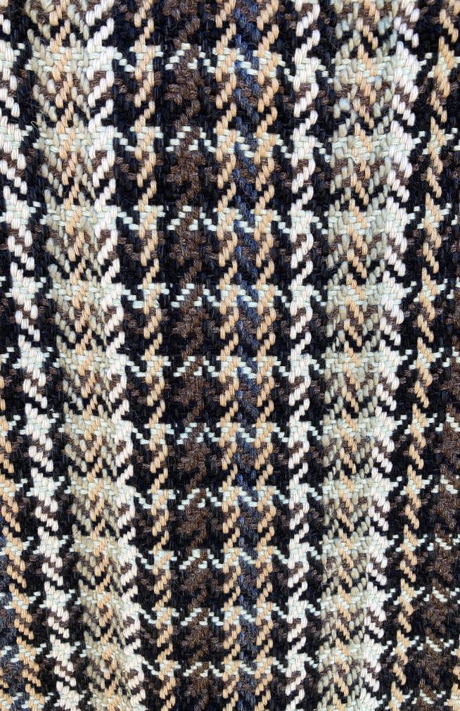 hand woven banana silk scarf, browns, black, natural colors, fair trade Nepal