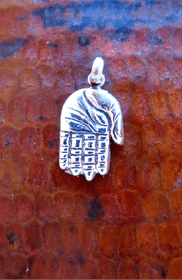 Handcrafted Sterling Silver Charm/Pendant, Hand Design