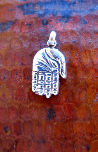 Handcrafted Sterling Silver Charm/Pendant, Hand Design
