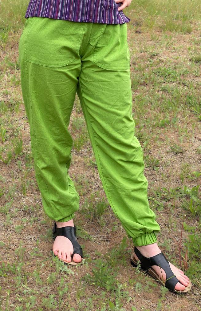 cotton jogger pants, fair trade Nepal
