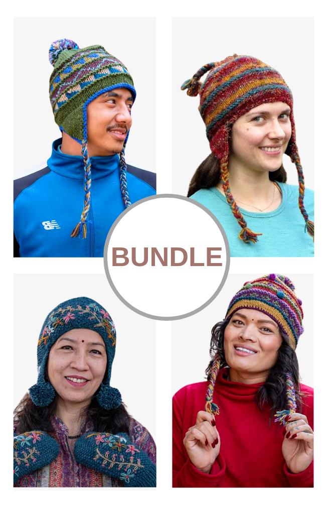 Bundle Knit Earflap $14-$16