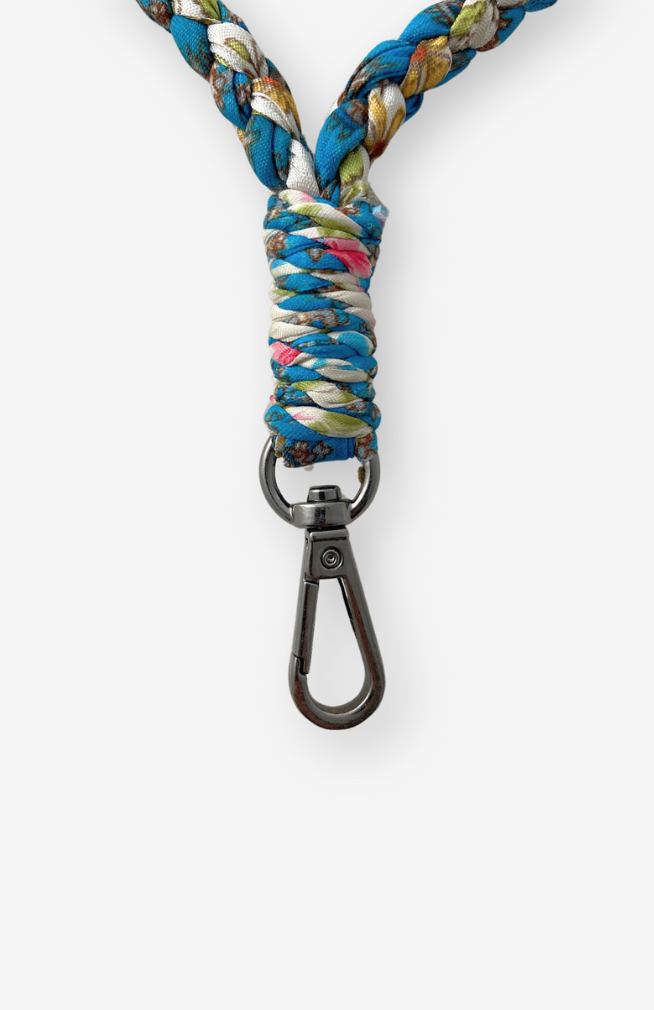 recycled sari wrapped neck lanyard from Nepal 