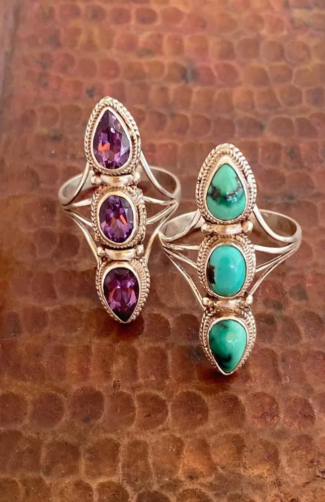 sterling silver rings, fair trade Nepal