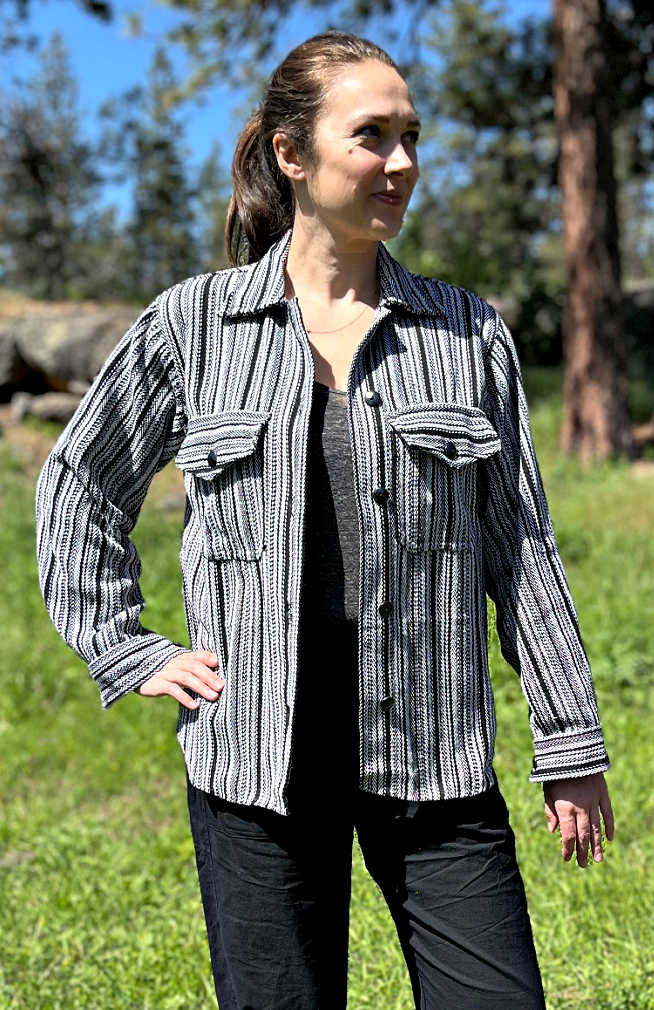Cotton shacket, fair trade Nepal