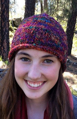 recycled silk hat skull fair trade nepal