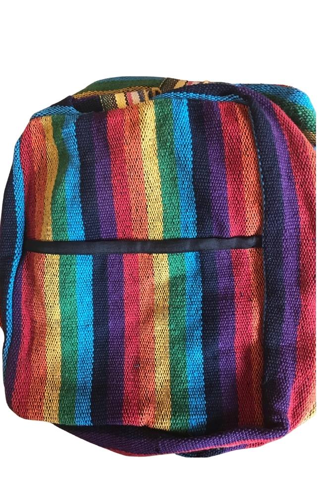 Sturdy Handcrafted Gyari Cotton Duffle, Assorted Stripes