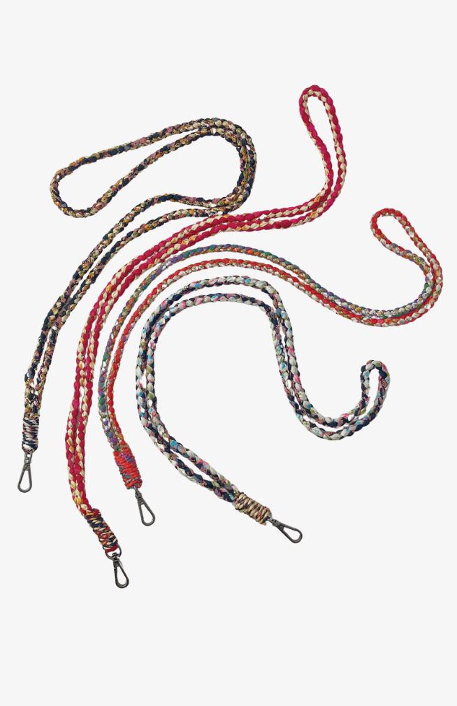 lanyard recycled sari wrapped made in Nepal 