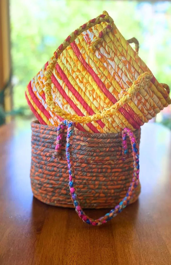 up cycled sari bags