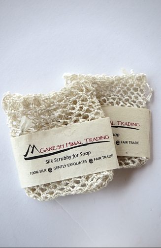 Crocheted Silk Fiber Soap Cozy